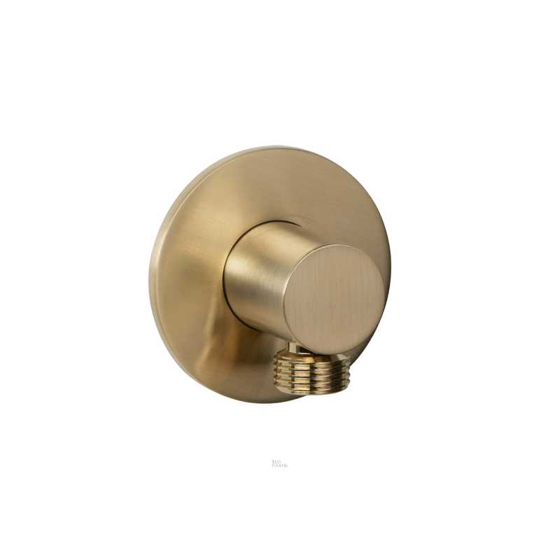 Aansluitbocht - watertoevoer - Brushed champagne gold PVD