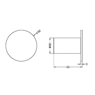 Luxe Handdoekhaak - Brushed Nickel PVD - Signature edition