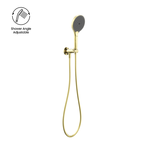 Handdouche set - rond - Brushed Champagne PVD