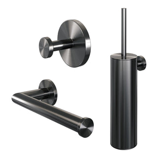 Brauer Toilet accessoires set 3-in-1 - Gunmetal edition
