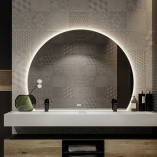 Grote boog spiegel - met backlight en spiegelverwarming - Sun-line SPV SL - Hipp Design