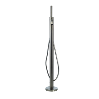 Vrijstaande Badmengkraan met Handdouche - Brushed Soft Nickel PVD