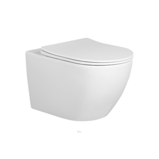 Wandcloset Rimfree normaal 53cm incl. zitting softclose - Glans Wit