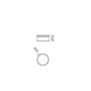 Inbouw douchekraan 60mm - Carrara marmer - Progressive - Brushed Bronze PVD