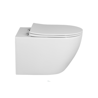 Wandcloset Rimfree normaal 53cm incl. zitting softclose - Glans Wit
