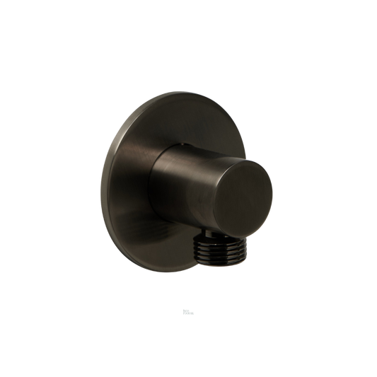 Aansluitbocht - watertoevoer - Brushed gunmetal PVD