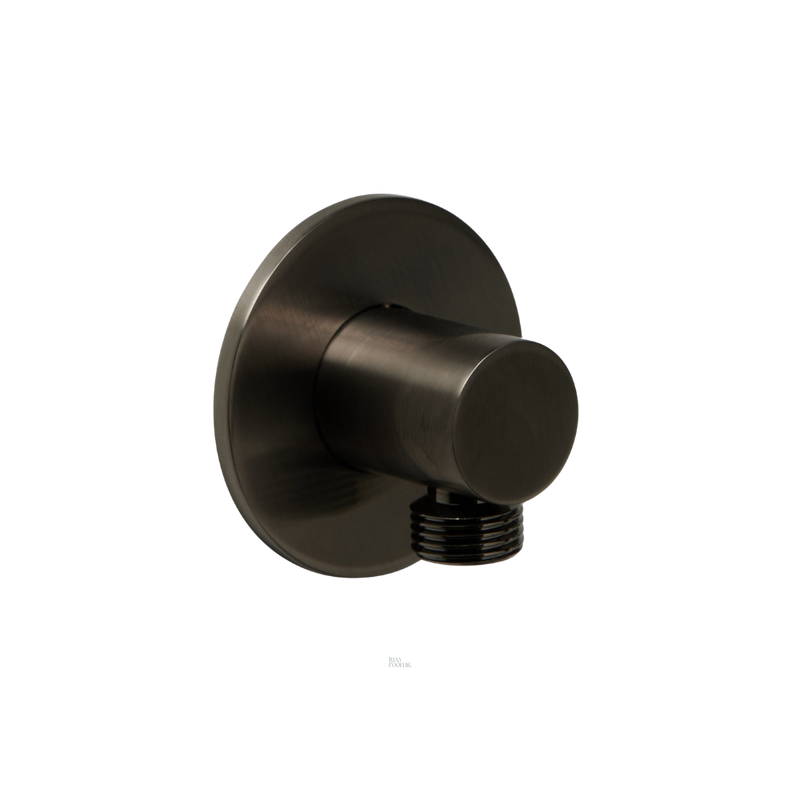 Aansluitbocht - watertoevoer - Brushed graphite PVD