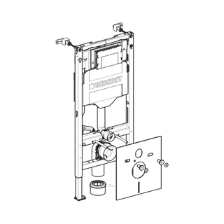 Inbouwreservoir Geberit Sigma Duofix Nieuw model - UP320  - 112 cm