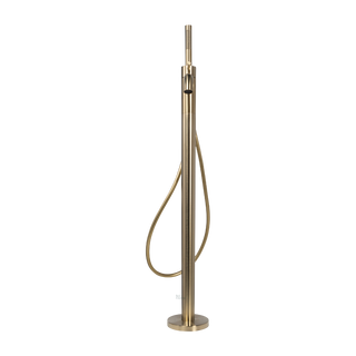 Vrijstaande Badmengkraan met Handdouche - Brushed Champagne Gold PVD