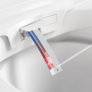 Luxe Douche WC wit - Rimfree - 59,3cm - zitting verwarming