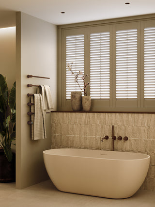 DRY Miami electrische handdoekwarmer - Geborsteld old Brons