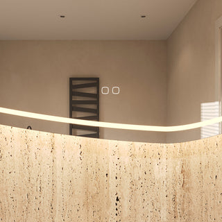 Organische spiegel Phantom - met directe en indirecte verlichting - spiegelverwarming - 012 - Hipp Design