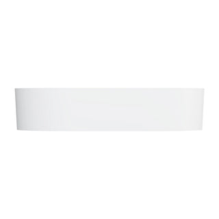 Waskom 55 x 36 cm - composiet ovaal -  mat wit