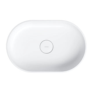 Waskom 55 x 36 cm - composiet ovaal -  mat wit