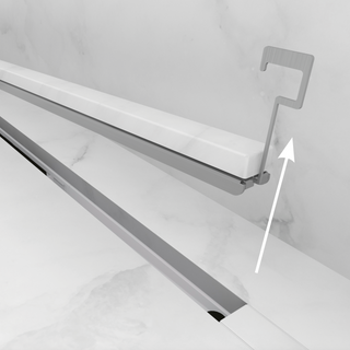 Invisible betegelbare douchegoot