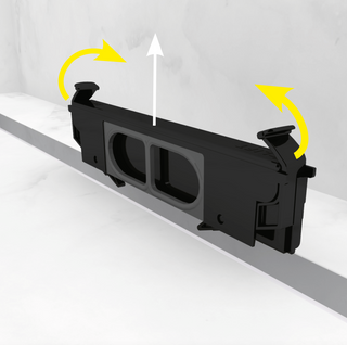 Invisible betegelbare douchegoot