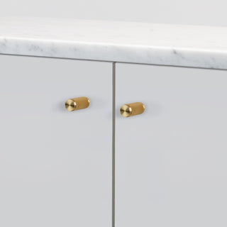 Furniture knob LINEAR - Brass