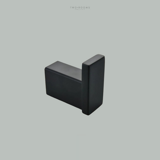 Handdoekhaak square - Mat zwart